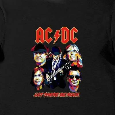Koszulka męska ACDC skład zespołu czarna