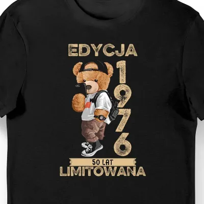 Koszulka na 50 urodziny edycja limitowana 1976 czarna