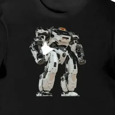 Koszulka męska czarna Rugged Mecha, styl anime Patlabor
