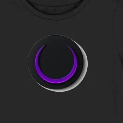 Koszulka damska czarna z nadrukiem Twitch