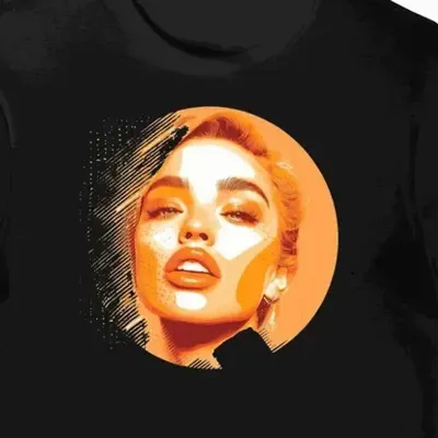 Koszulka męska czarna z motywem muzycznym Miley Cyrus