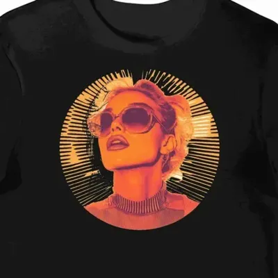 Koszulka męska czarna z grafiką Miley Cyrus
